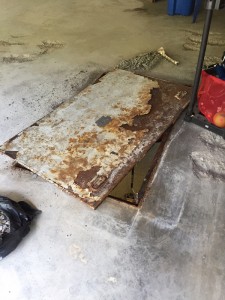 Hardscapes Concrete Floor Before